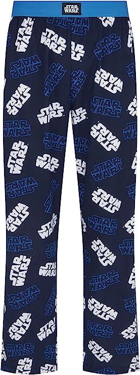 Star Wars Classic Logo Cotton Blue Lounge Pants - Unisex Adults