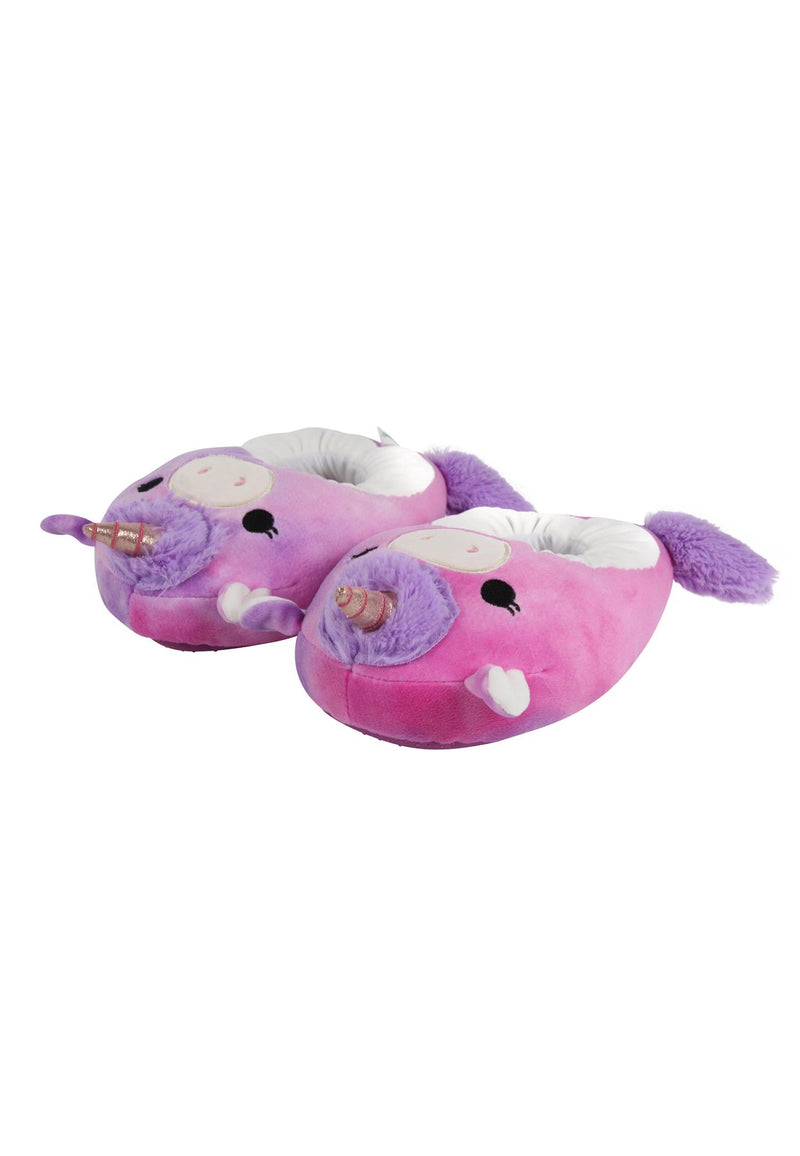 Squismallows Unisex Plush Slippers Lola Unicorn Soft Comfy Warm Indoor Shoes