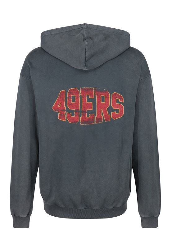 Recovered San Francisco 49ers NFL American Football Helmet Pocket Logo Mens Cotton Hoodie