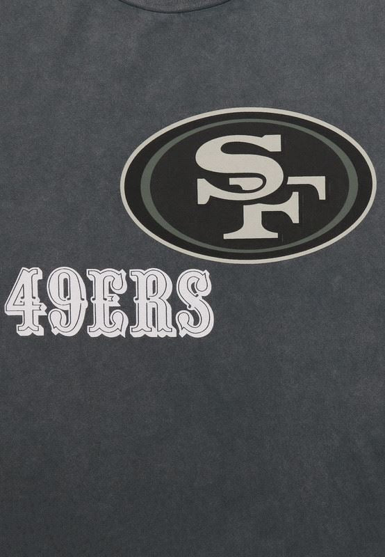 Recovered Men's NFL San Francisco 49ers T-Shirt - Washed Black