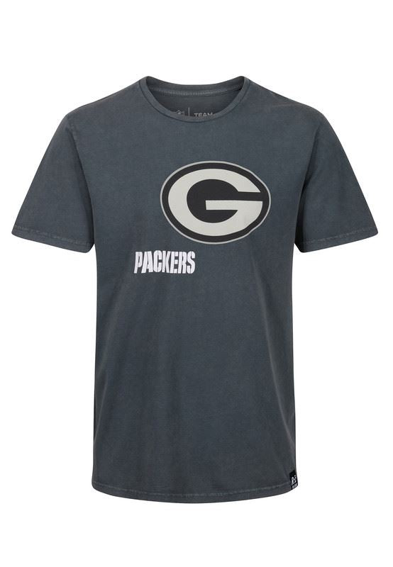 Recovered Men's NFL Green Bay Packers T-Shirt - Washed Black