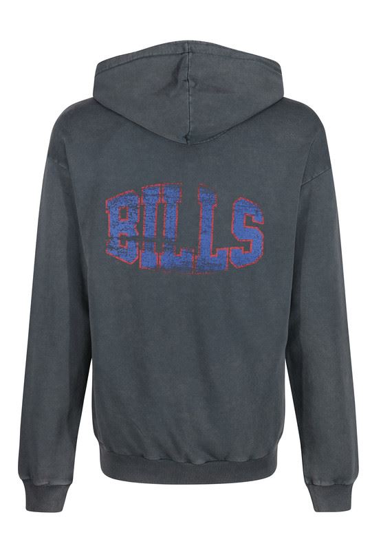 Recovered BILLS Mens Hoodie NFL American Football Helmet Pocket Logo Cotton Sweatshirt