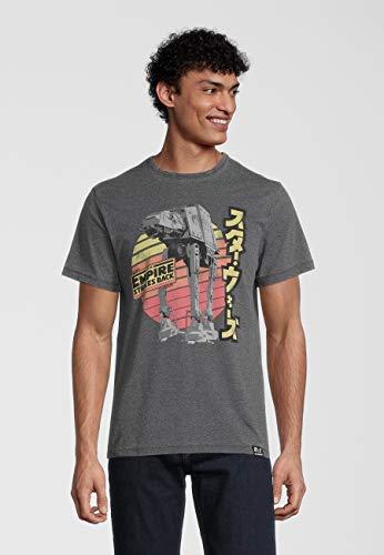 Star Wars Empire Strikes Back Retro AT-AT Charcoal T-Shirt