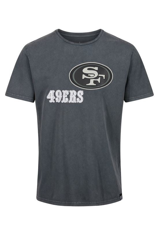 Recovered Men's NFL San Francisco 49ers T-Shirt - Washed Black