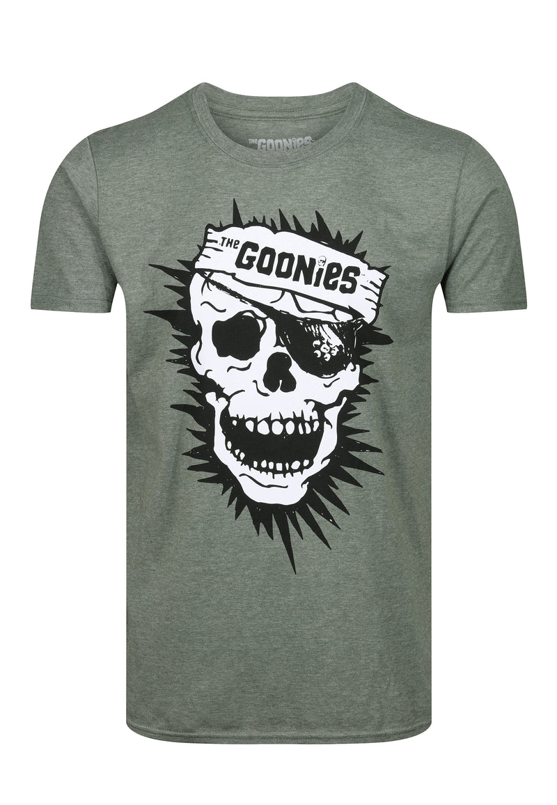 The Goonies Skull Logo Unisex Adults Cotton Khaki T-Shirt