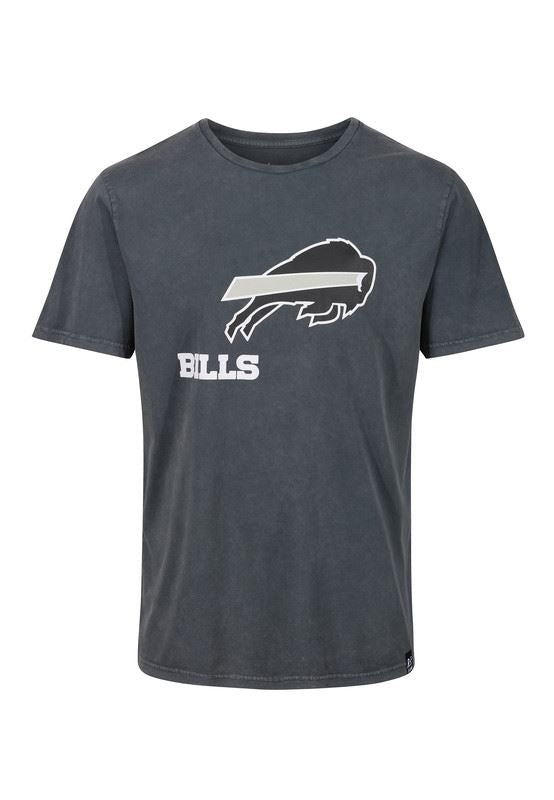 Recovered Men's NFL Buffalo Bills Icon T-Shirt - Washed Black