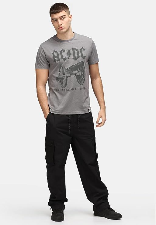 AC/DC for Those About to Rock Light Grey T-Shirt by Re:Covered