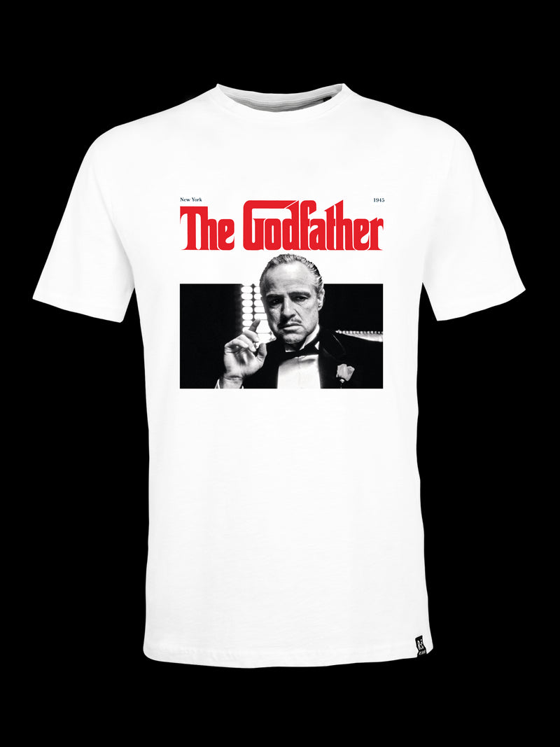 The Godfather Close Up White Relaxed T-Shirt