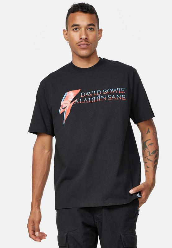 Recovered David Bowie Mens T-Shirts Aladdin Sane Logo  Crew Neck Cotton Tee Shirt