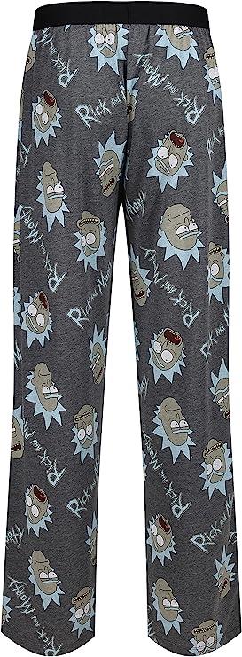 Rick and Morty Rick Faces AOP Cotton Lounge Pants Nightwear PJ Bottoms