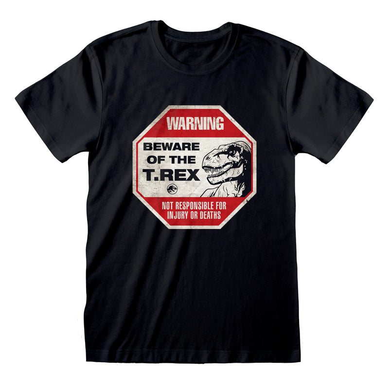 Jurassic World Dominion Beware of T Rex T-Shirt - Merch Rocks